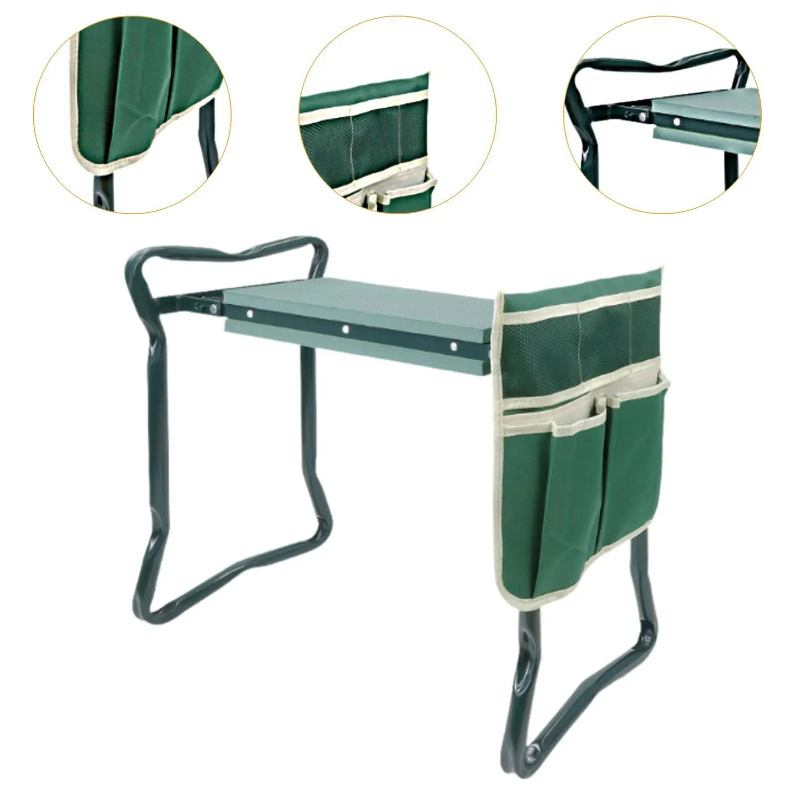 Garden Kneeler Seat Foldable Stool Outdoor Portable Kneeler Garden Bench for Gardening Seniors Gardeners Women Men Mother Father