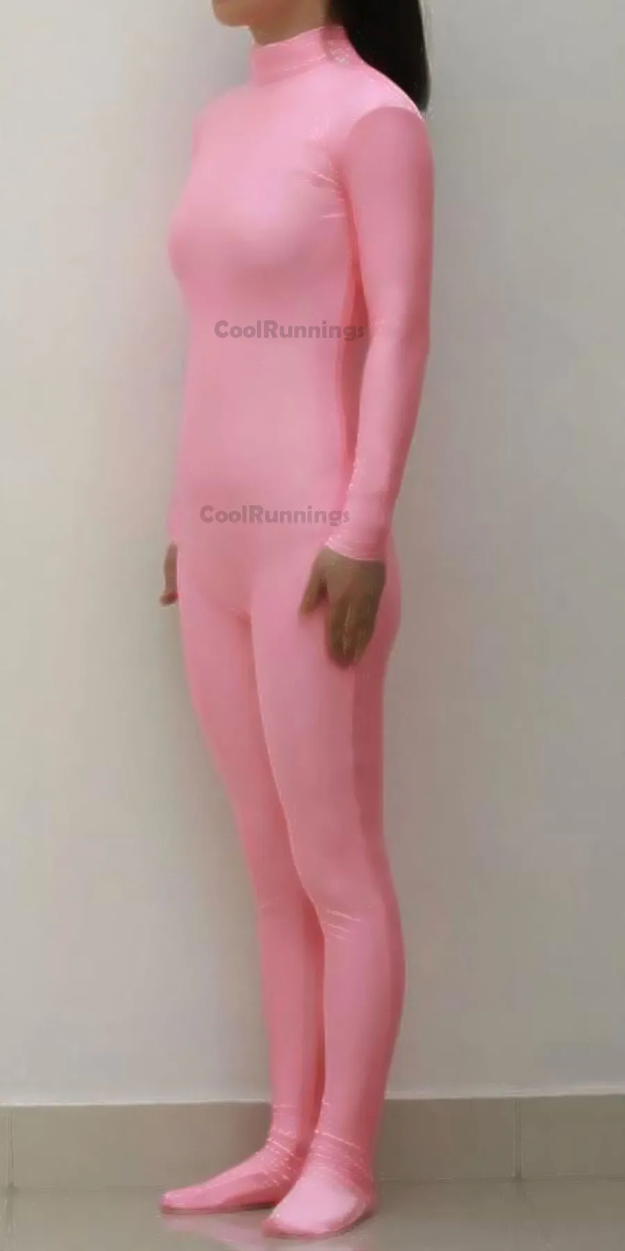 Unisex Adult Kid Halloween Party Turtle Neck Spandex Zentai Costume Dancewear Unitard Bodysuit No Hood&hands Jumpsuit