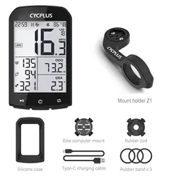 Wireless GPS Bike Computer & Speedometer - Waterproof with ANT+ & Bluetooth 5.0 Compatibility (M1 and holder Z1)