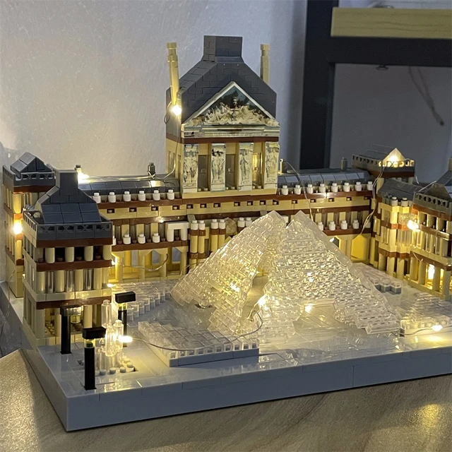 Louvre Museum Micro Mini Building Block Set: Iconic Art Gallery Micro Bricks Model, Exquisite Detailing, High-Quality Material 3