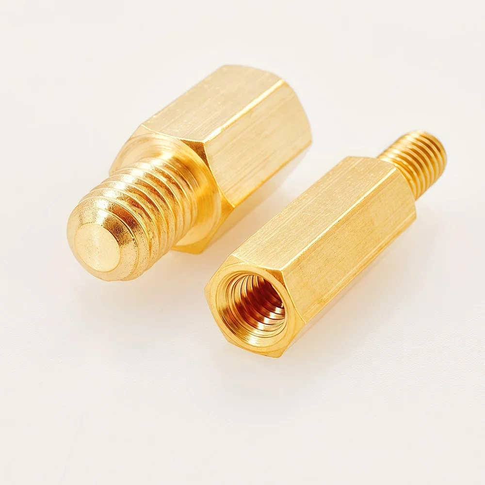 Brass Standoff Spacer Hex Male Female Motherboard Mount M2.5 M3 M4 Thread 6mm Board Rack Stud Threaded Pillar PCB Column Spacer Screw
