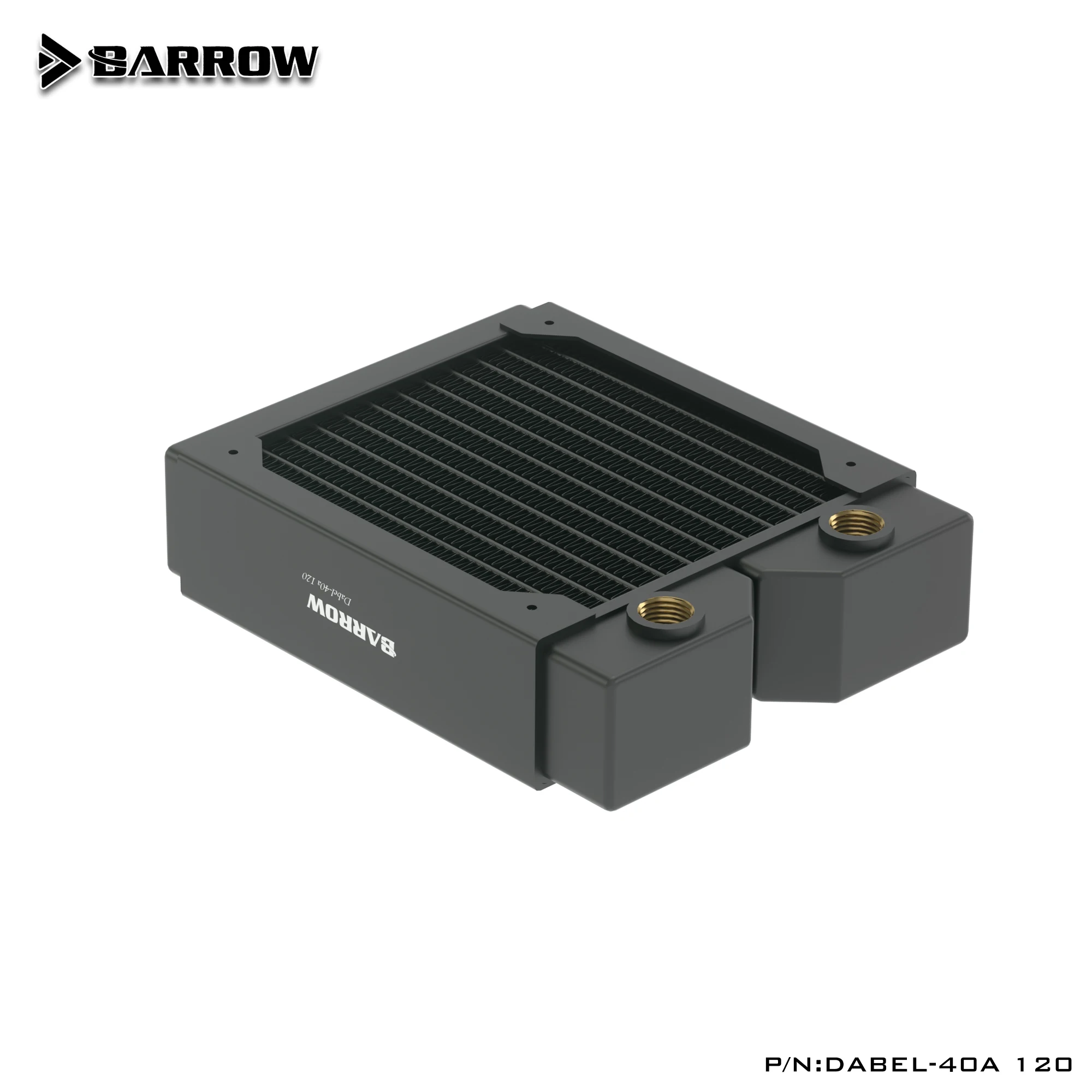 Barrow Cobre Radiador 40 mm de Espessura Adequado para Ventiladores de 120 mm Acessórios de Refrigeração de Água do pc Dabel40a 240 360 480 - Imagem 4