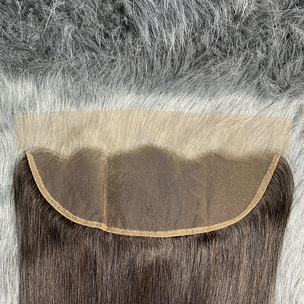 13x4 Lace Frontal Only Natural Hairline Straight Remy Human Hair Closure 100% Hand Tied Transparent Lace Frontal 8 14 16 Inches