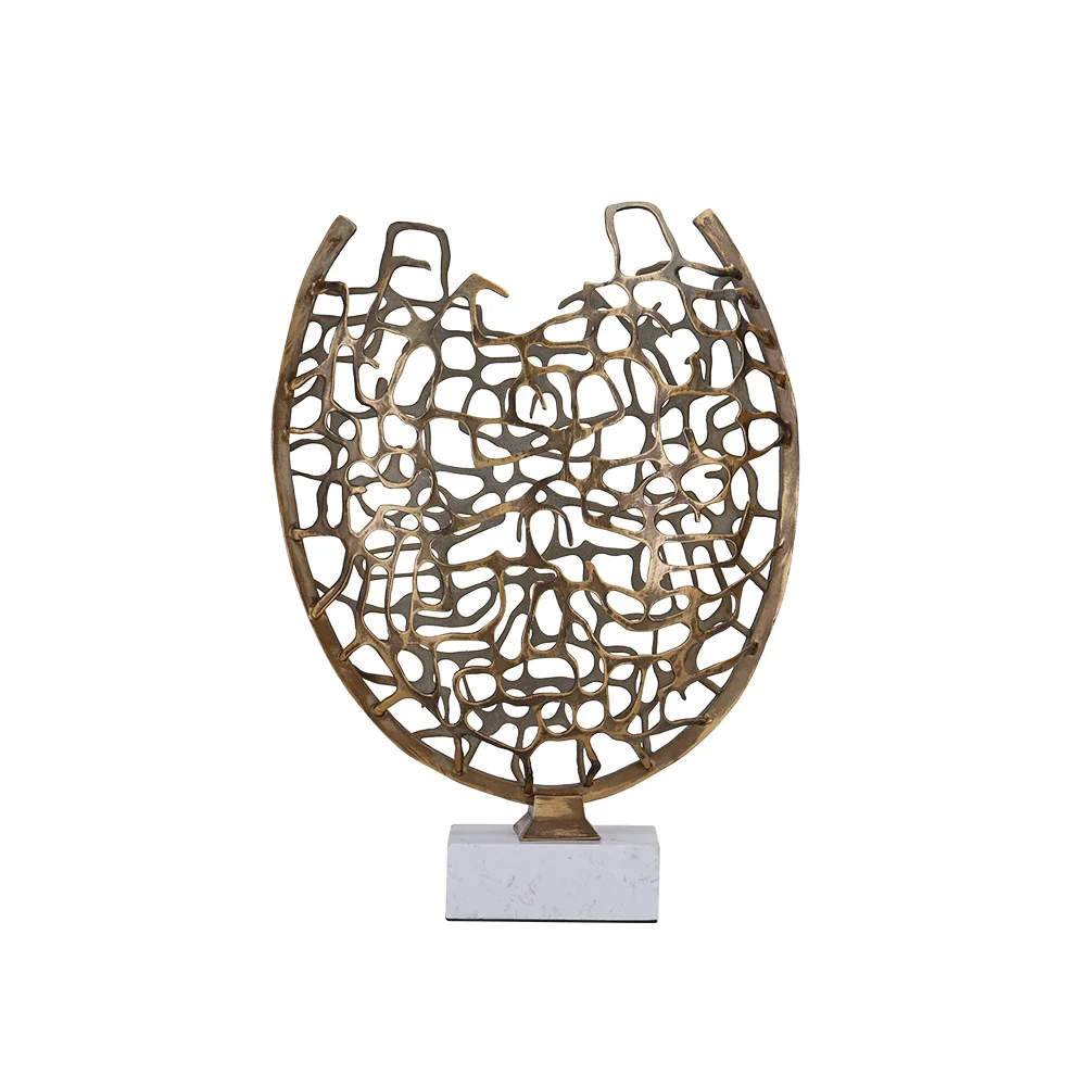 

Современный Роскошный домашний декор винтажный Настольный античный гальванический вырез Toben скульптура роскошный интерьер для украшения дома