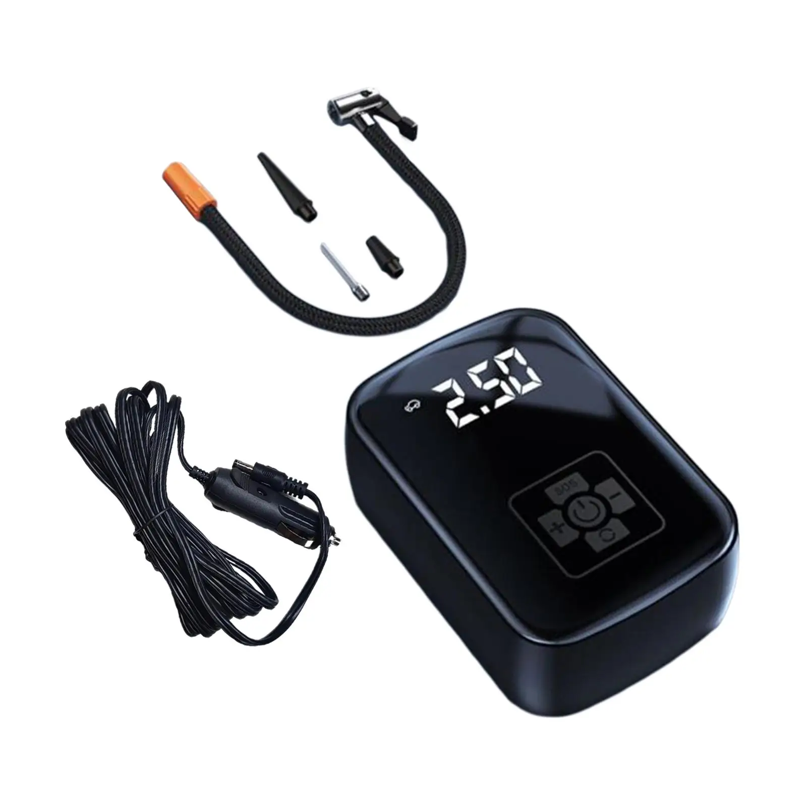 Portable Air Compressor LED Display Screen 150W Fast Bike Pump Air Pump for Bicycle Basketball Car Repair Motorcycle Bike