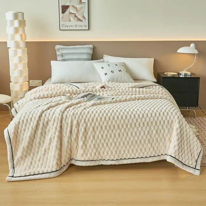 High quality turtle velvet autumn single and twin bed warm blanket soft fluffy comfortable coral velvet throw blanket sofa 6