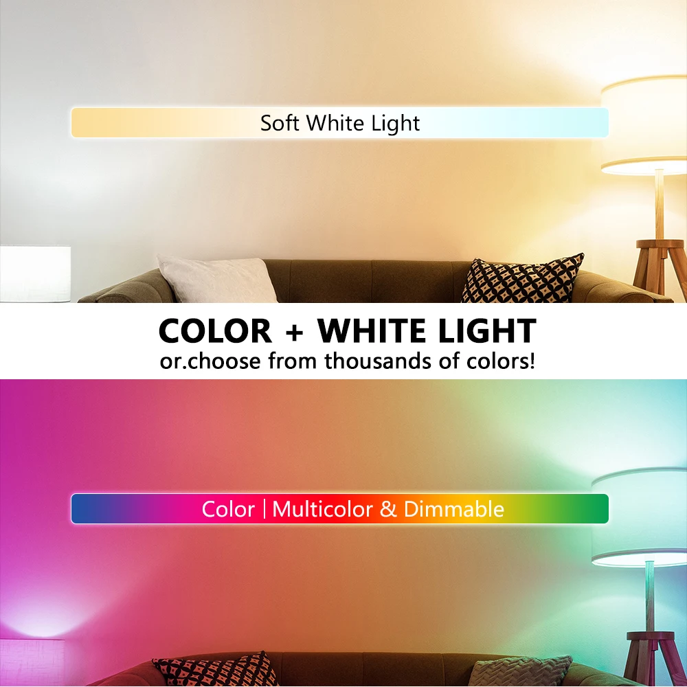 E27 RGB LED Light Bulb 5W 10W 15W IR Remote Control Changeable Color RGBW Spotlight