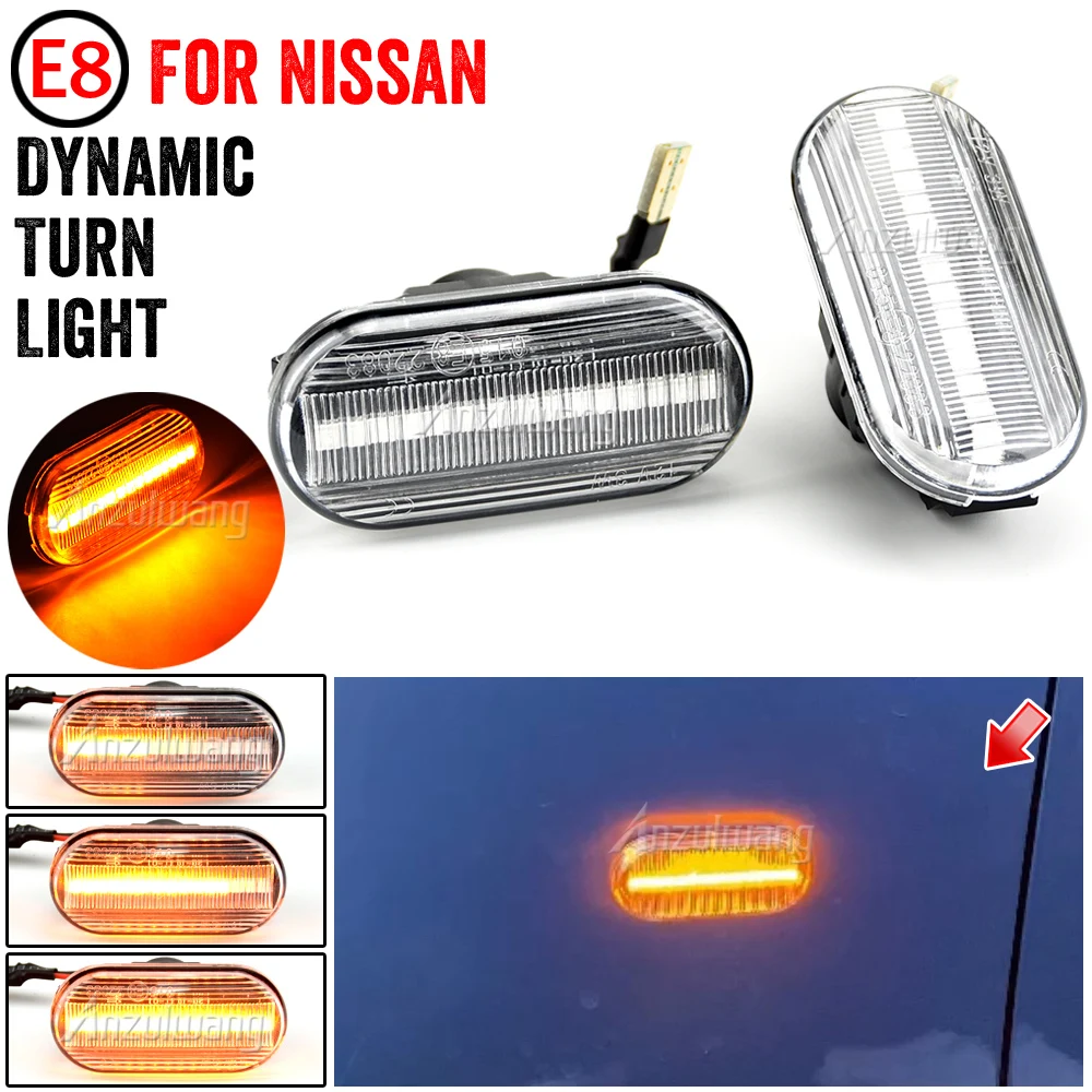 1 Set Led Indicatore Di Direzione Laterale Dinamico Per Nissan Cube Z11 Camiones D40 Frontier D40 Fairlady Z33 Terrano Iii