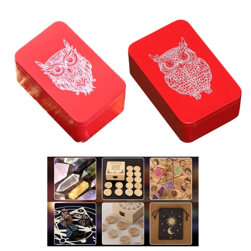 

Rectangle Storage Box Small Storage Box Organizers Jewelry Key Coin Container Box Playings Cards Box Tarots Storage Can