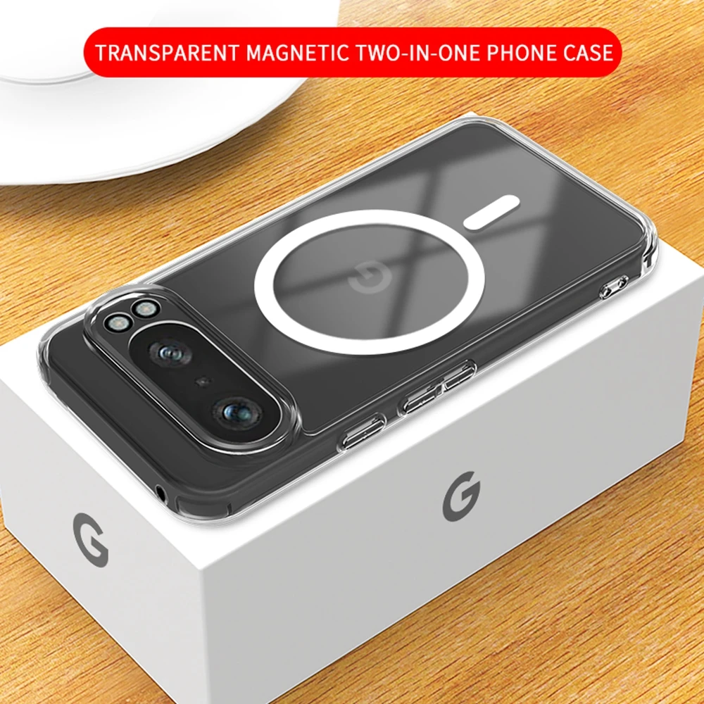 Luxury Transparent MagSafe-Compatible Case - Ultra Thin Magnetic Cover