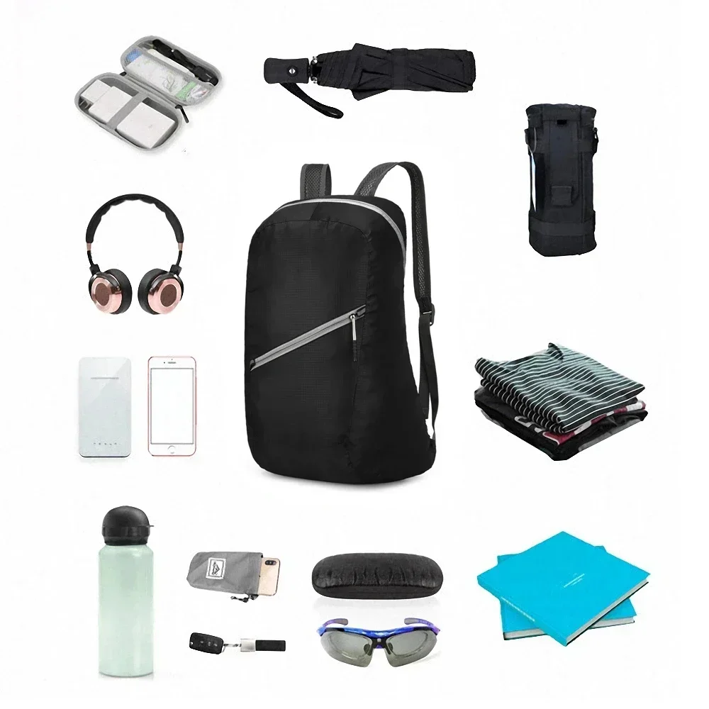 20L Backpack for Men and Women Lightweight Outdoor Folding Bag Waterproof Travel Bag Lightweight New Fashion Sports Backpack - 6
