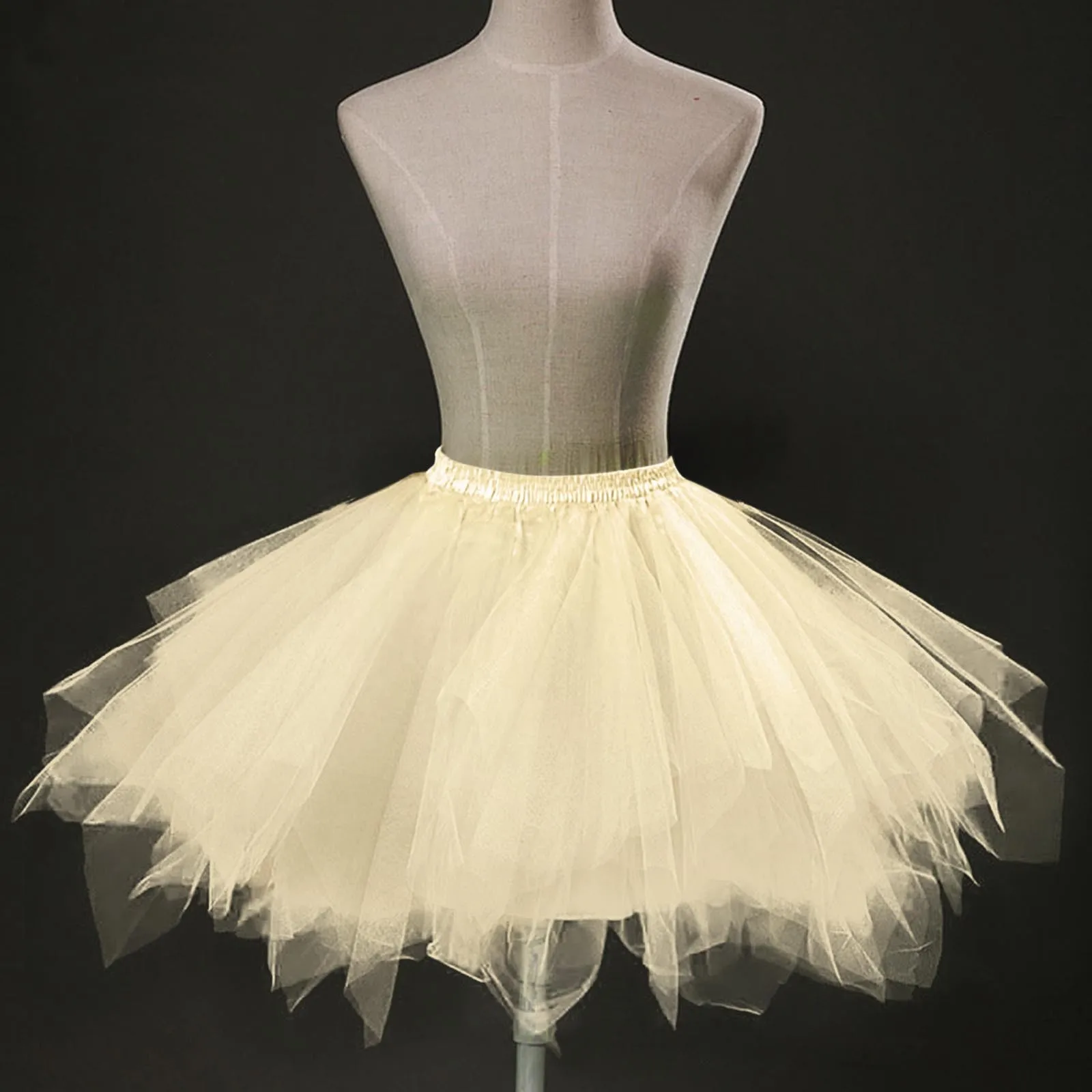 Principessa Mini Tulle Gonna A Pieghe Tutu Di Danza Gonne Donna Solido A Strati Sottoveste Jupe Tulle Femme Partito Gonne Gonfie Adulto