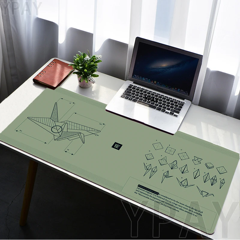 Grande Gaming Mousepad para Grande Gamer Mouse Pads Preto e Branco Mousepad Tapete de Teclado de Borracha Desk Pad Overlock Xxl - Imagem 4
