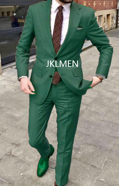 2023 Men's Suit Handsome Casual 2 Piece Suit For Men Wedding Tuxedos Notched Lapel Groomsmen Business Prom Blazer - as picture16, 4XL