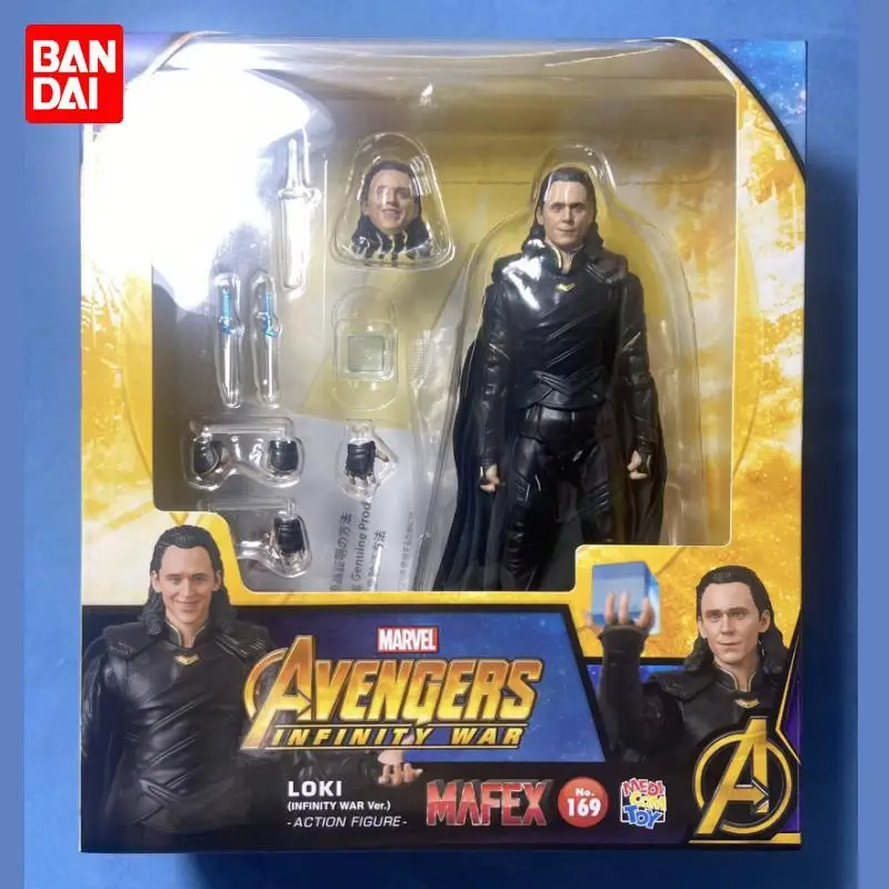 

In Stock Original Medicom Toy Mafex No.169 Loki Laufeyson Avengers: Infinity War Anime Figure Collecile Action Model Toys Gifts