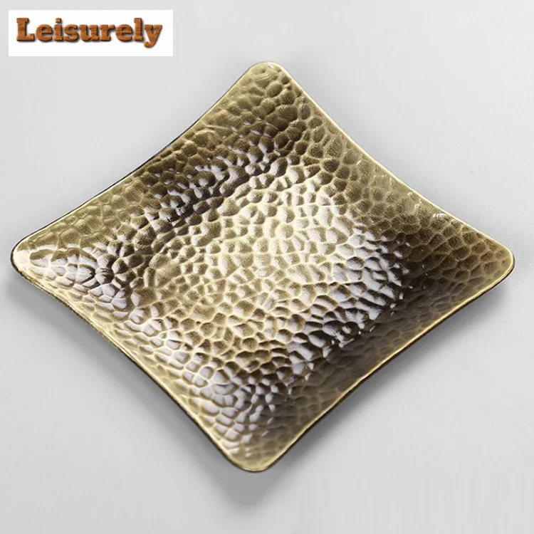 Handmade Copper Alloy Coaster Japanese Tin Cup Holder Cup Mats Thermal Insulation Placemats Kung Fu Tea Ceremony Accessories