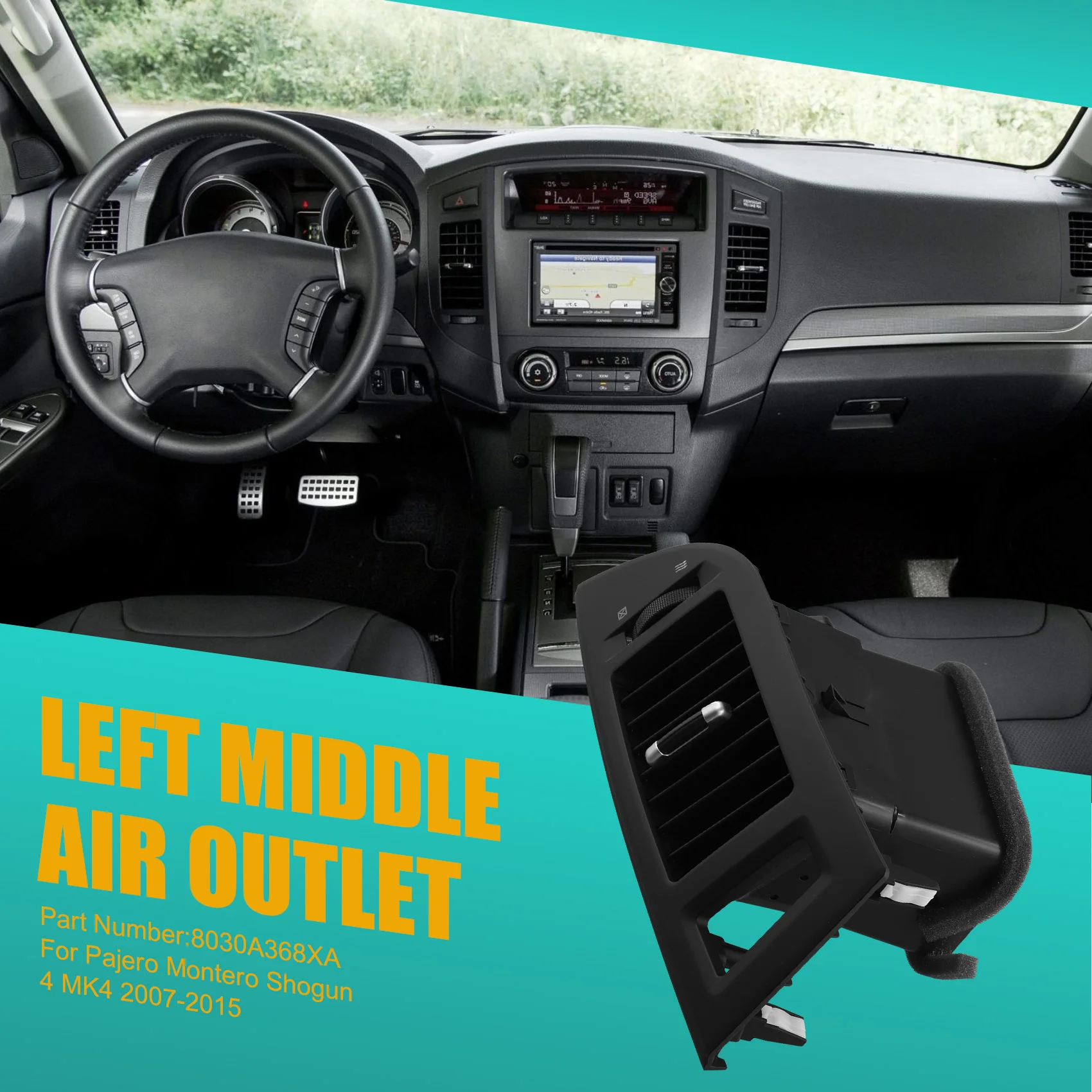 Car Instrument Panel Air Outlet for Mitsubishi Pajero Montero Shogun 4 MK4 2007-2015 Middle Left 8030A368XA