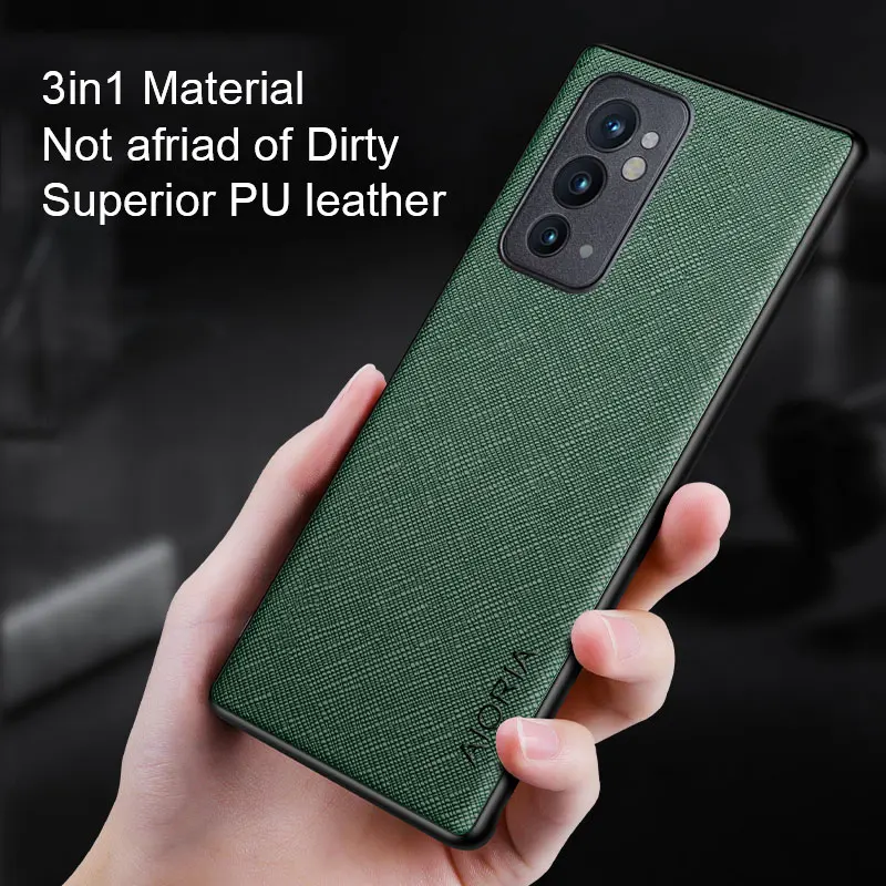Luxury Cross-Pattern Leather Phone Case