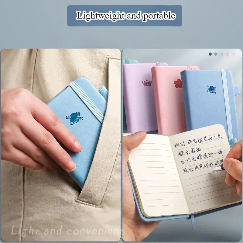 Quaderno tascabile portatile A7, quaderno da viaggio, piccolo quaderno da portare con sé, diario di viaggio, articoli scolastici, quaderni e diari - immagine 3