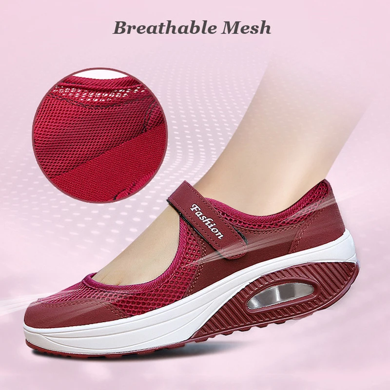 Women Shoes Casual Sneakers Women Sneakers Sneakers Female Flat Soft Comfortable Fashion Lightweight Pumps Shoes Joker Slip-on Super Light Casual Vulcanize Shoes Woman Red