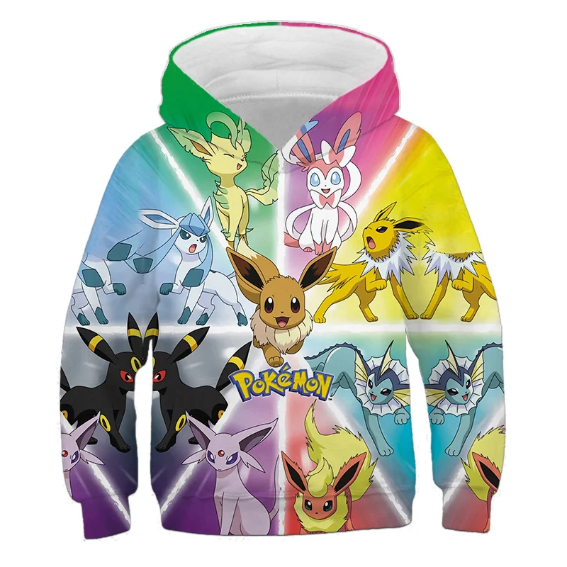 Men's Pokemon Eeveelutions Pull Over Hoodie : Target