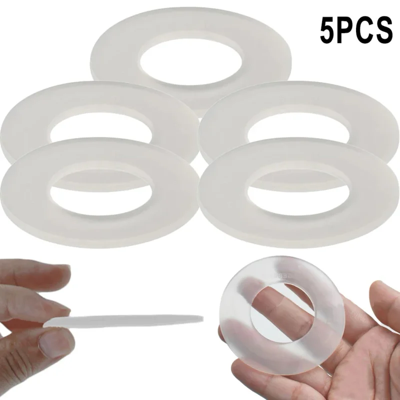 Flush Valve Seal Washer 5PCS Silicon Rubber Flush Valve Seal Washer Diaphragm Ultrathin Washer Flat Ring Seal Gasket For All Geberit Flush Valves
