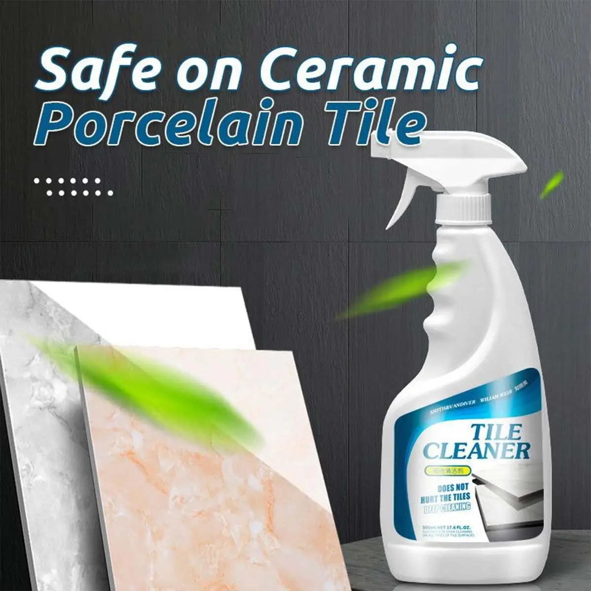 500ml Tile and Grout Cleaner Sprayer House Multipurpose Accessory for Bathroom Showering Tap Tool Deep Cleaning