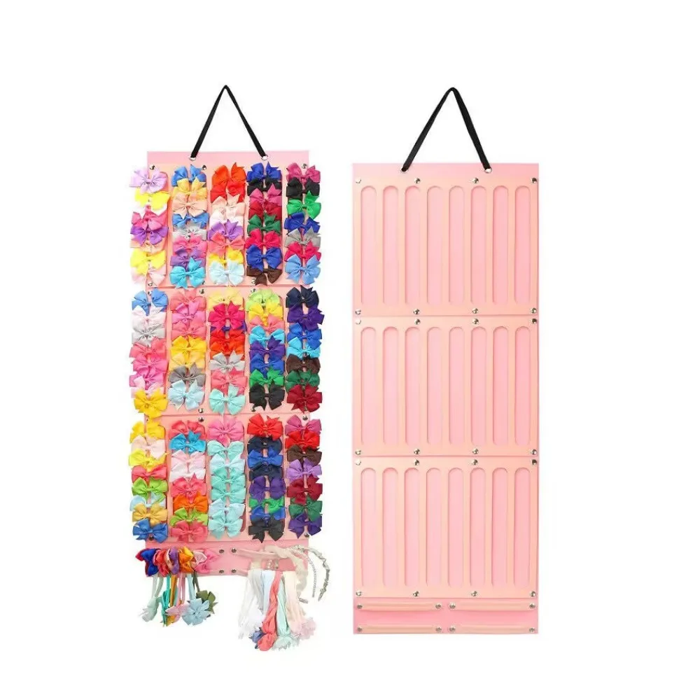 Felt Hair Bows Organizer Wall Hanging Space Saving Accessories