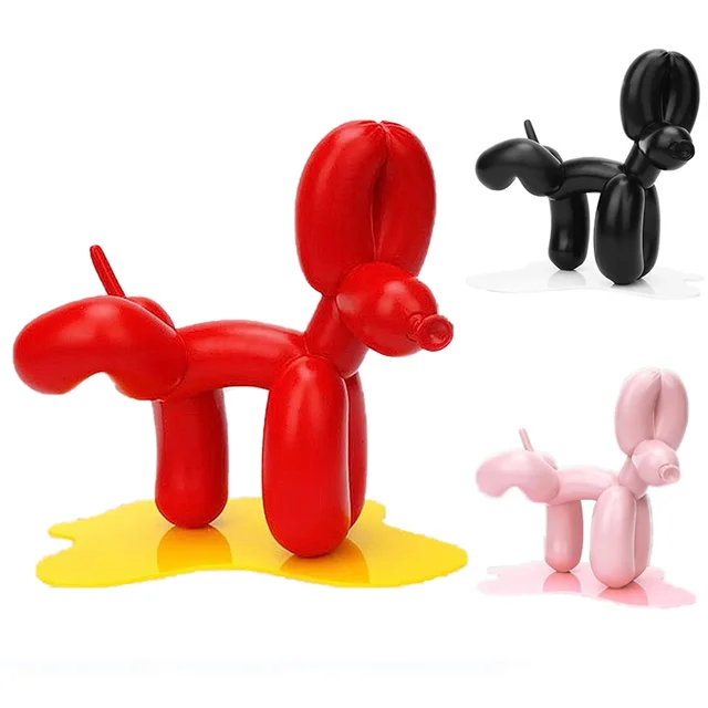 Nouveau ballon de pipi nordique, Sculpture de chien, artisanat en résine, Statue d'animal, décoration de chambre à coucher, Sculptures et Figurines, décoration de chien 1