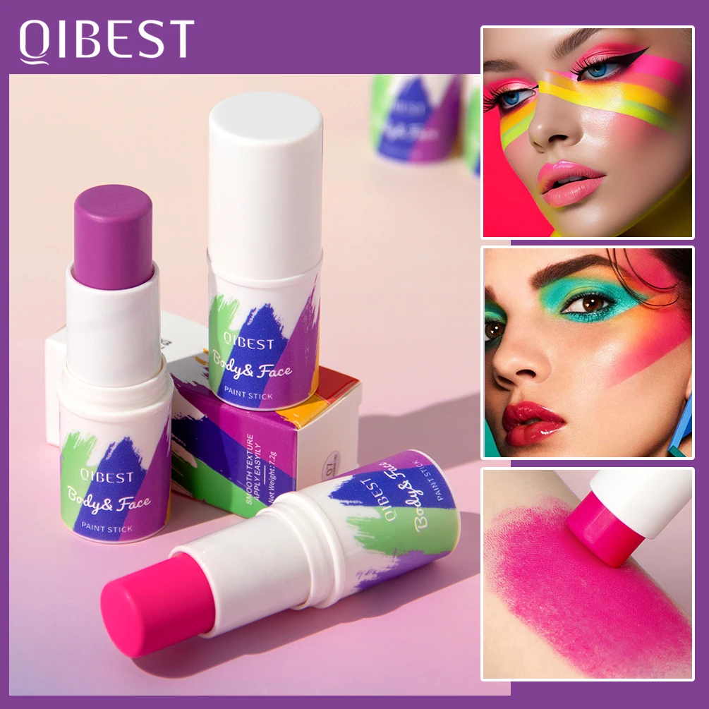 8 Colors Body Face Painting Stick Washable Long-Lasting Makeup Sports Eye Face Paint Sticks Pen Cosmetic For Halloween Party Art