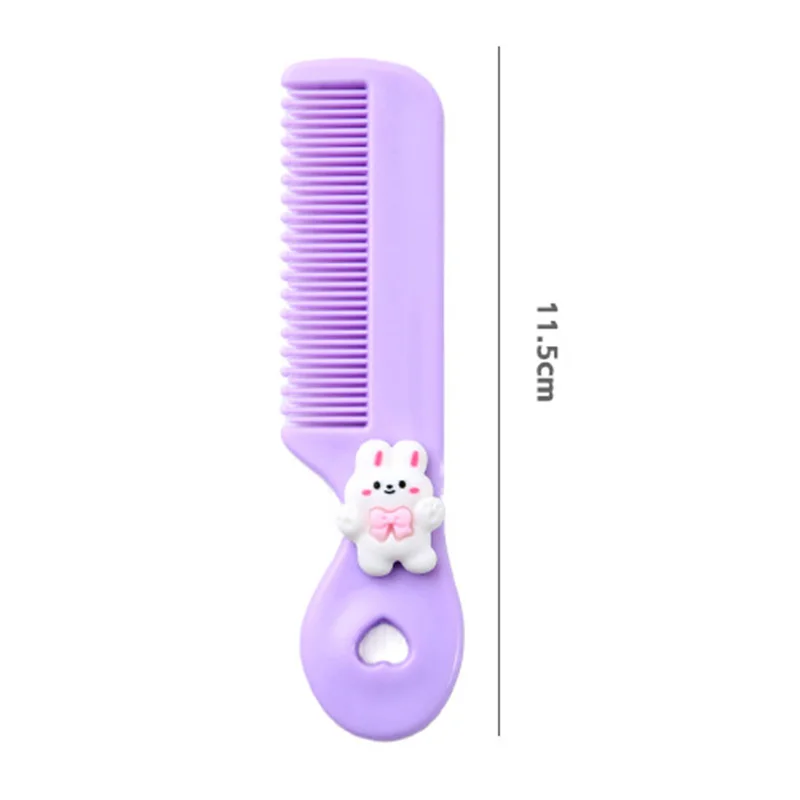 Children Small Cartoon Anti-screw Hair Brush Comb Animal Mini Portable Untangling Bangs Round Tooth Hairbrush for Girls Things