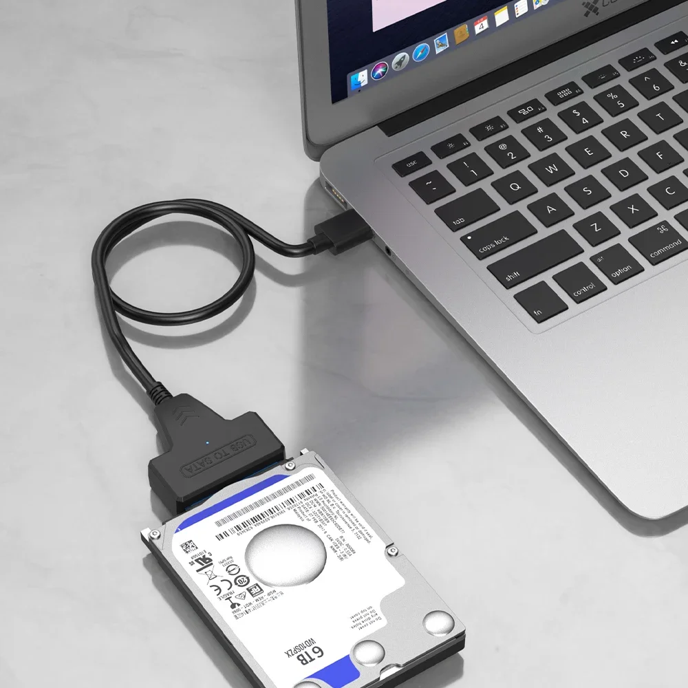 Cavo Adattatore USB 3.0 Per Disco Rigido 2.5" | Convertitore SATA-USB Per SSD/HDD Esterno, Velocità 5 Gbps - 5