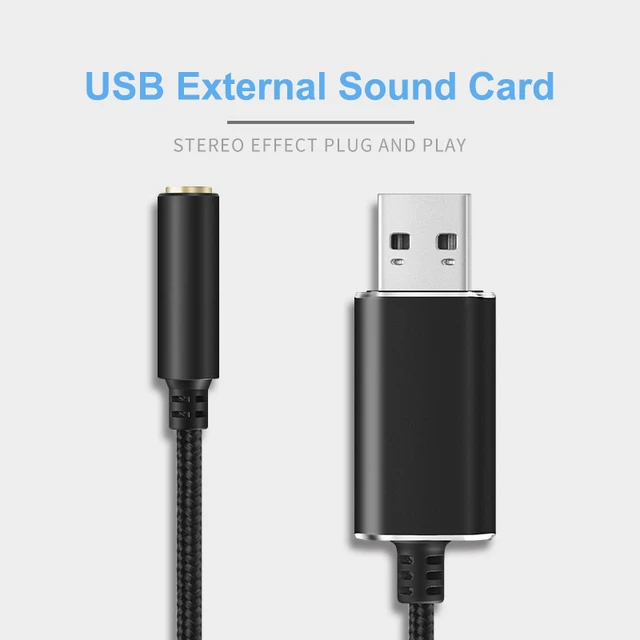 KiWiBiRD Adaptateur USB vers Audio Jack 3,5 mm, Carte Son Externe, USB  Écouteur Casque et Convertisseur Micro Microphone Compatible avec PS5 PS4