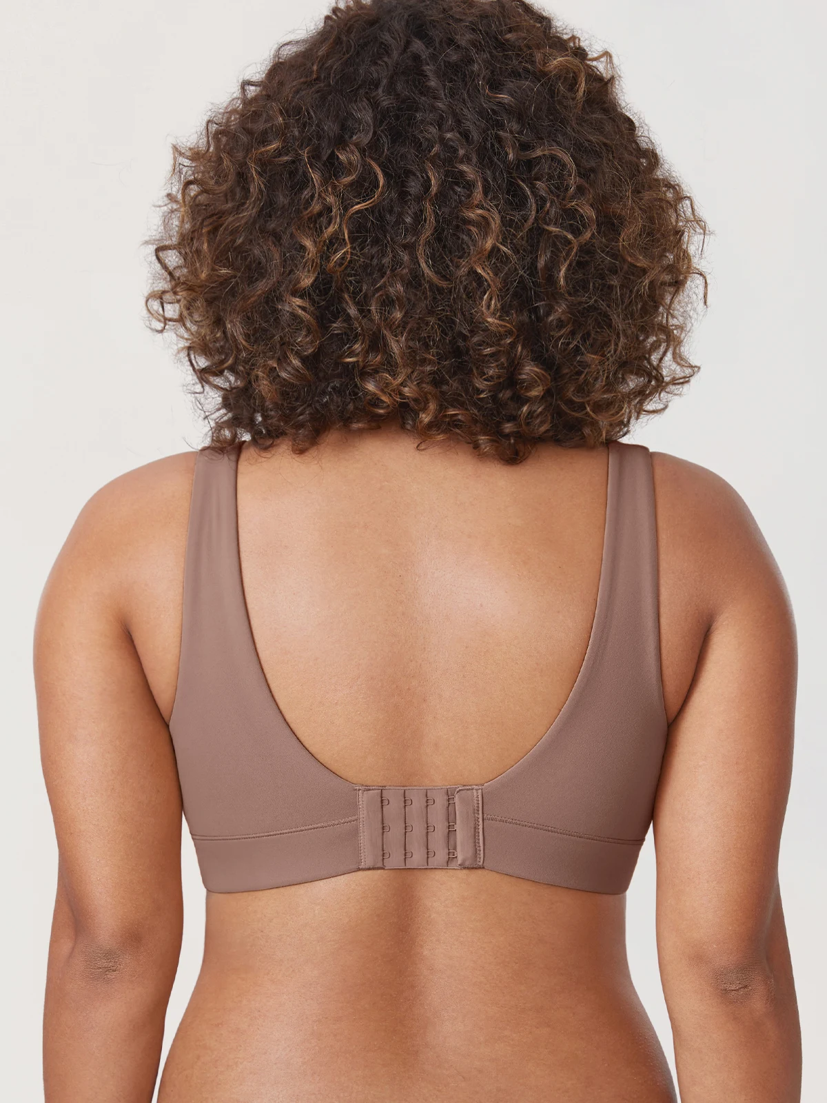 Women's Cozzifree Plus Size Wireless Bralette V Neck Full Coverage Seamless Tshirt Bras Supportive Wide Straps Unlined Bra