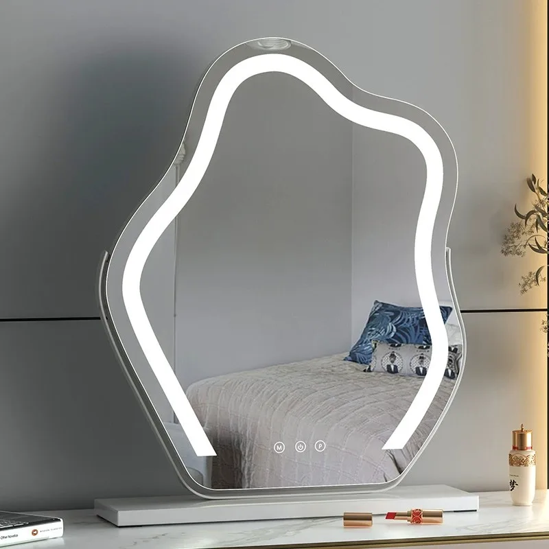 Vanity Mirror with Lights Bathroom Mirror with Dimmable 3 Modes 360 &deg; Rotary Touch Screen Control Suable for Bedroom makeup mirror magnifying mirror