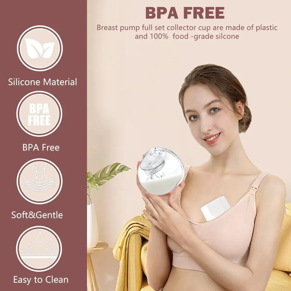 Beast Pump Full Set Milk Collector Cup 24mm Only Compatible with Momcozy S12 Pro/S9 Pro Breast Pump Replacement，NOT for S9/S12 5