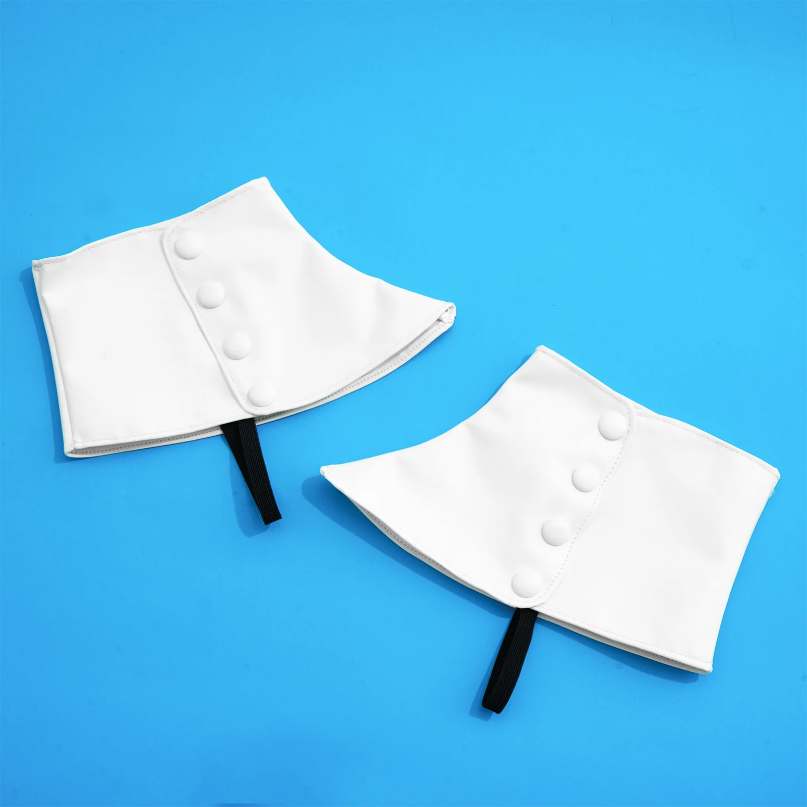 PU Leather Shoes Cover Solid Color Rivets Decorated Pirate Boot Cover Elastic Band Fastened with Shoes Soles Shoes Cover