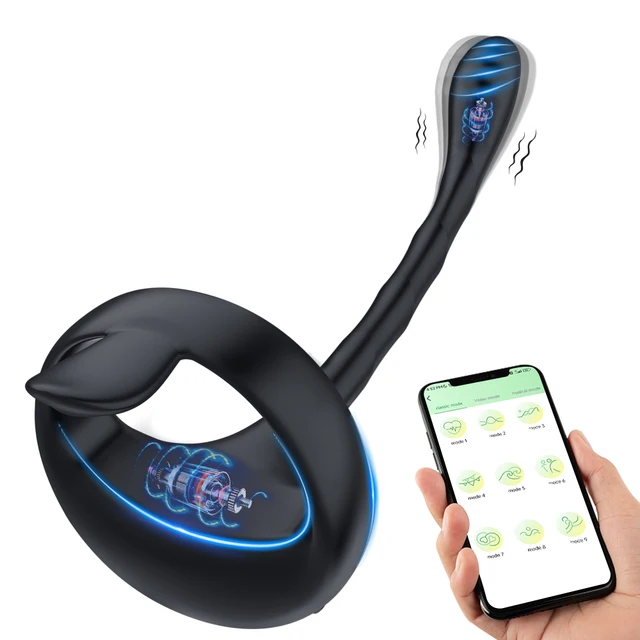 Sexy Toys Cockring for Men Couples APP Control Bluetooth Vibrator Adult goods for Men Masturbator Penis Ring Sexy Accessories Manufacturer Sexy Toys Cockring for Men Couples APP Control Bluetooth Vibrator Adult goods for Men Masturbator Penis.jpg 640x640