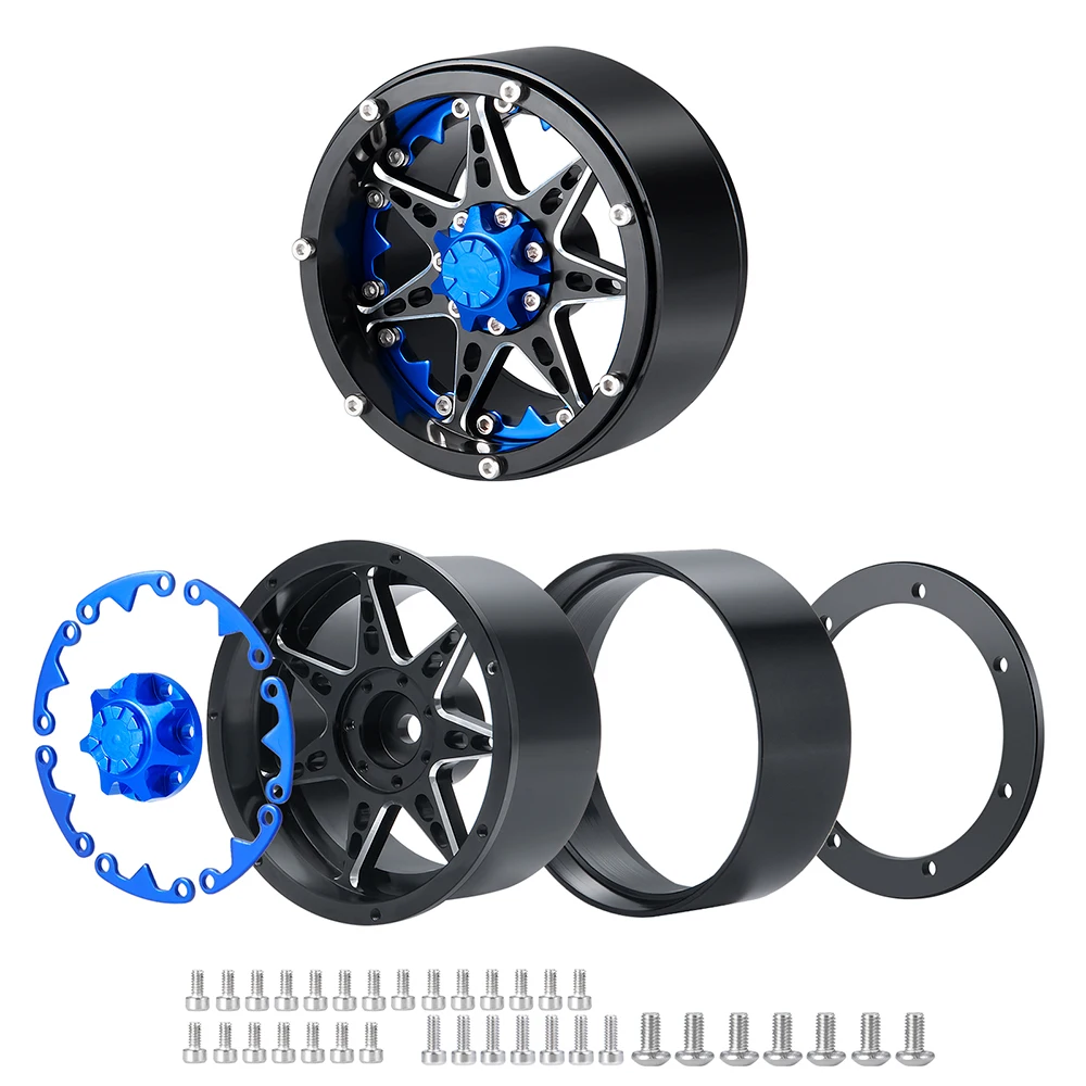 AXSPEED Metal inch Beadlock Wheel Rims Hubs with 137mm
