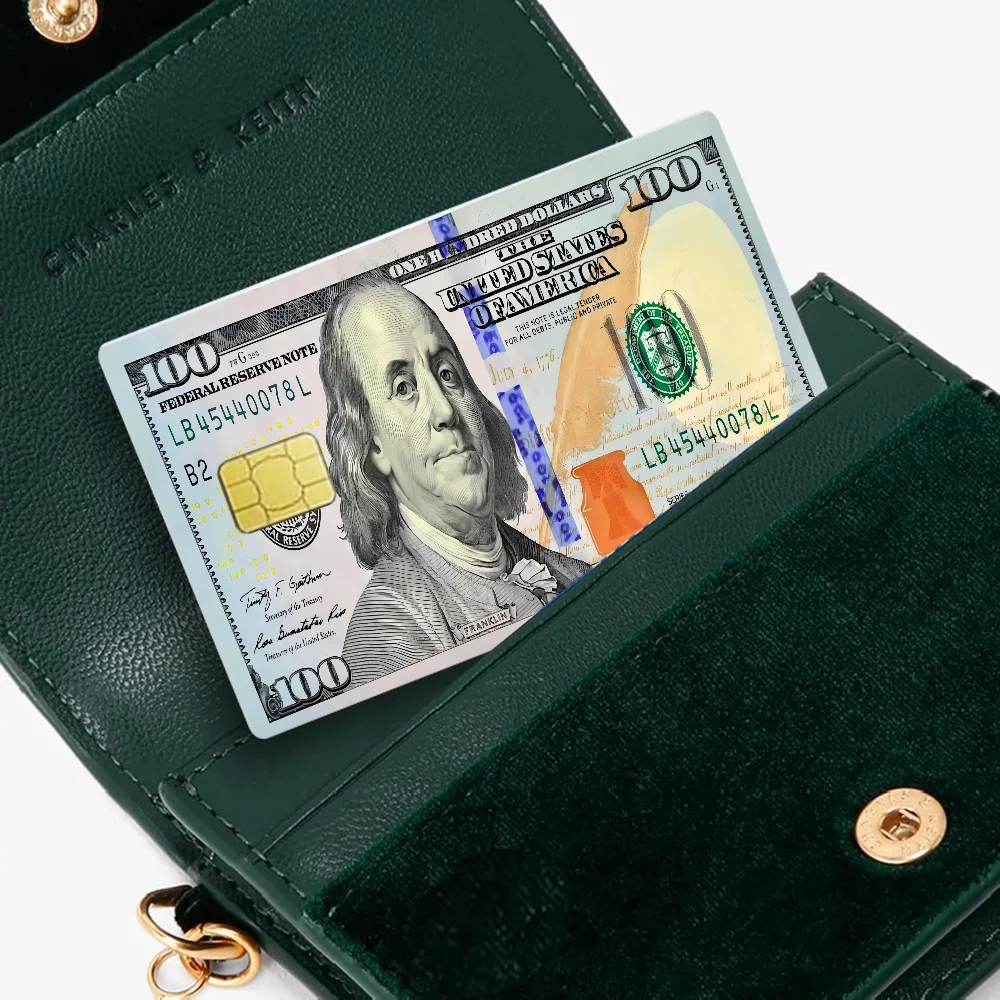 Stylish USA Dollar Credit Card Skin Sticker - Protective Film Decal