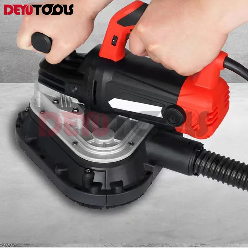 220V 2450W Three head hand sander hand grinder trimming machine Hand held floor concrete grinder Standing grinder 105mm*3 Discs 5