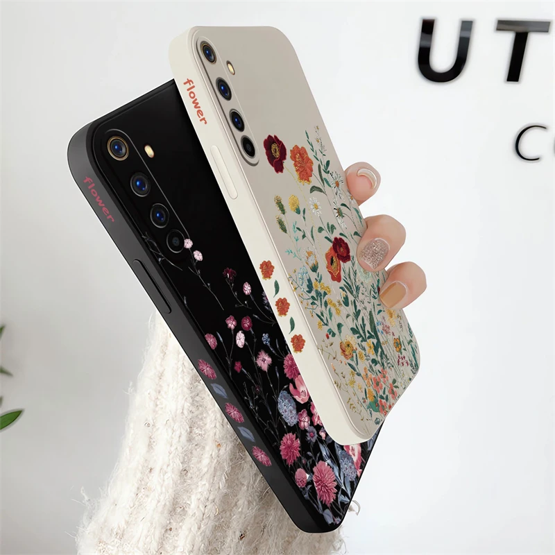 Rose Flower Silicone Shockproof Phone Case - Soft Protective Cover