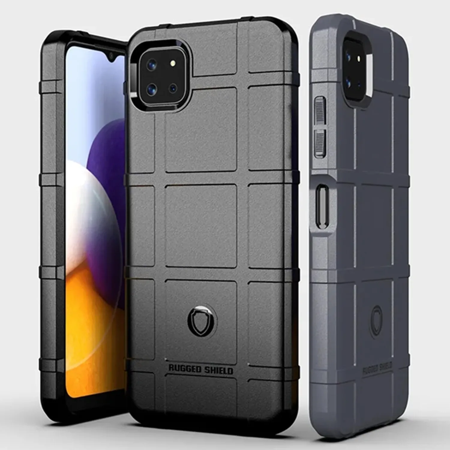 Shockproof Shield Matte Back Cover - Heavy-Duty Armor Phone Case