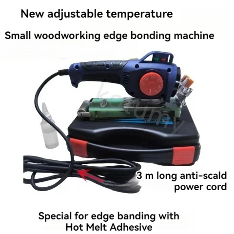 Small Woodworking Household Edge Banding Machine Adjustable Temperature Wood PVC Edge Bander