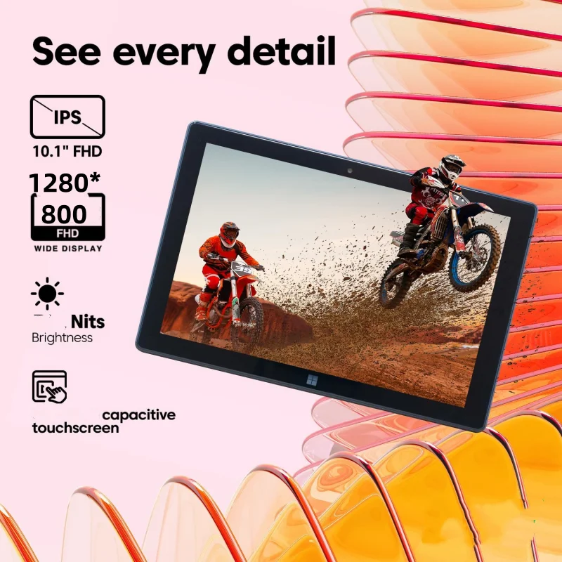10.1 INCH 4GB RAM 64GB ROM T10 DS102 WINDOWS 10 Tablet PC 1280*800 IPS Screen WIFI Dual Core Dual Camera