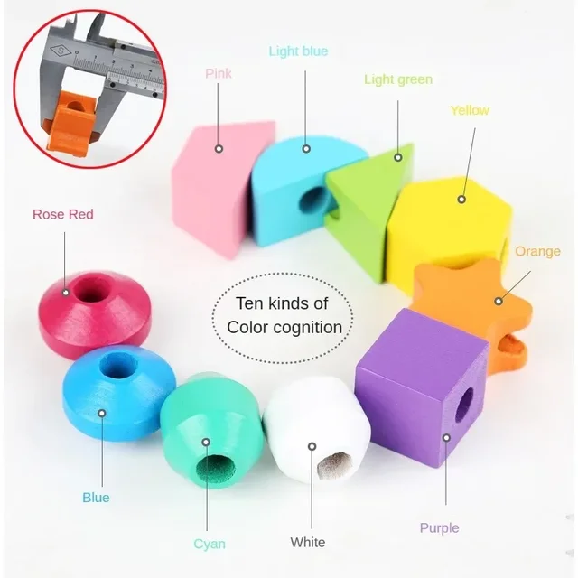 Farben Sortierspiel - Lernspielzeug Für Kinder Mit Perlen & Kugeln