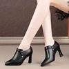 British Style Small Leather Shoes 2024 New Pointed High Heels Women's Spring and Autumn Design Retro Deep Mouth Women's Shoes 4