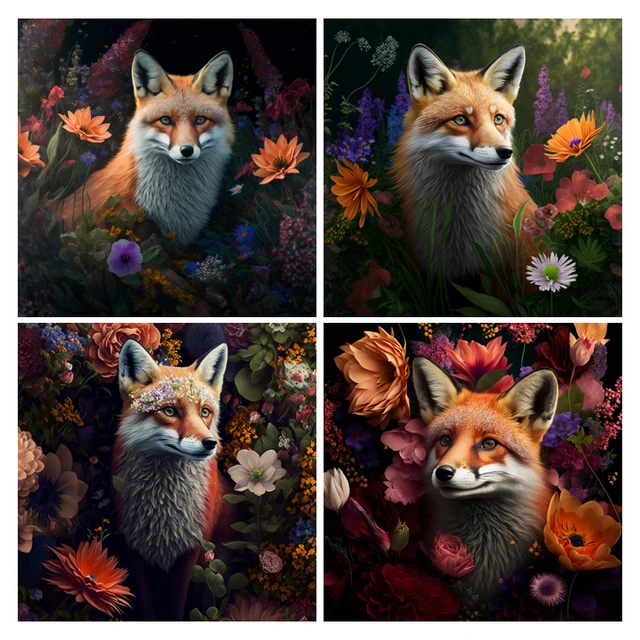 Diamond Painting New Fox Full Square/Round Mosaic Animals Beads Embroidery  Hobby And Needlework Wall Decoration - AliExpress