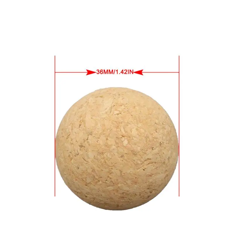 6/12pcs 36mm Wooden Table Soccer Accessories Cork Solid Wood Foosball Table Soccer Ball Baby Foot Fussball Desktop