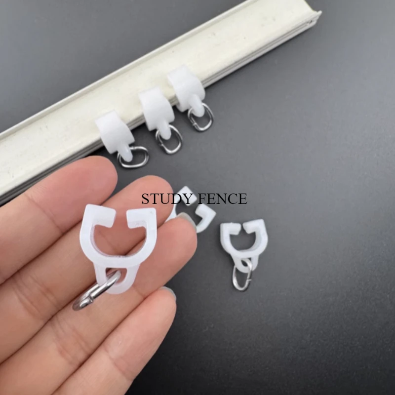 20pcs Plastic Accessories, Accessories, Pulleys, Roller Tracks, Curtains, Universal I-shaped Rails, Hooks, and Ring Wheels